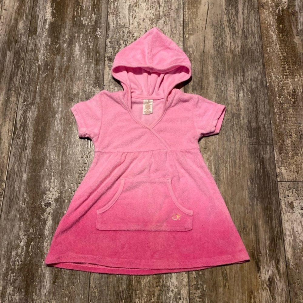Girls Pink Swimsuit Coverup Size 18 Months